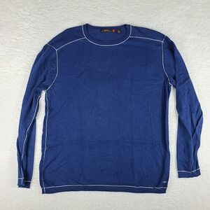 AGAVE Sweatshirt Mens  Large Navy Blue Fine Gauge Supima Cotton‎ Crewneck